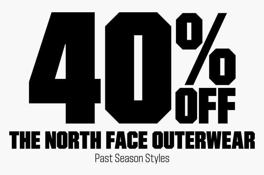 north face 40 off