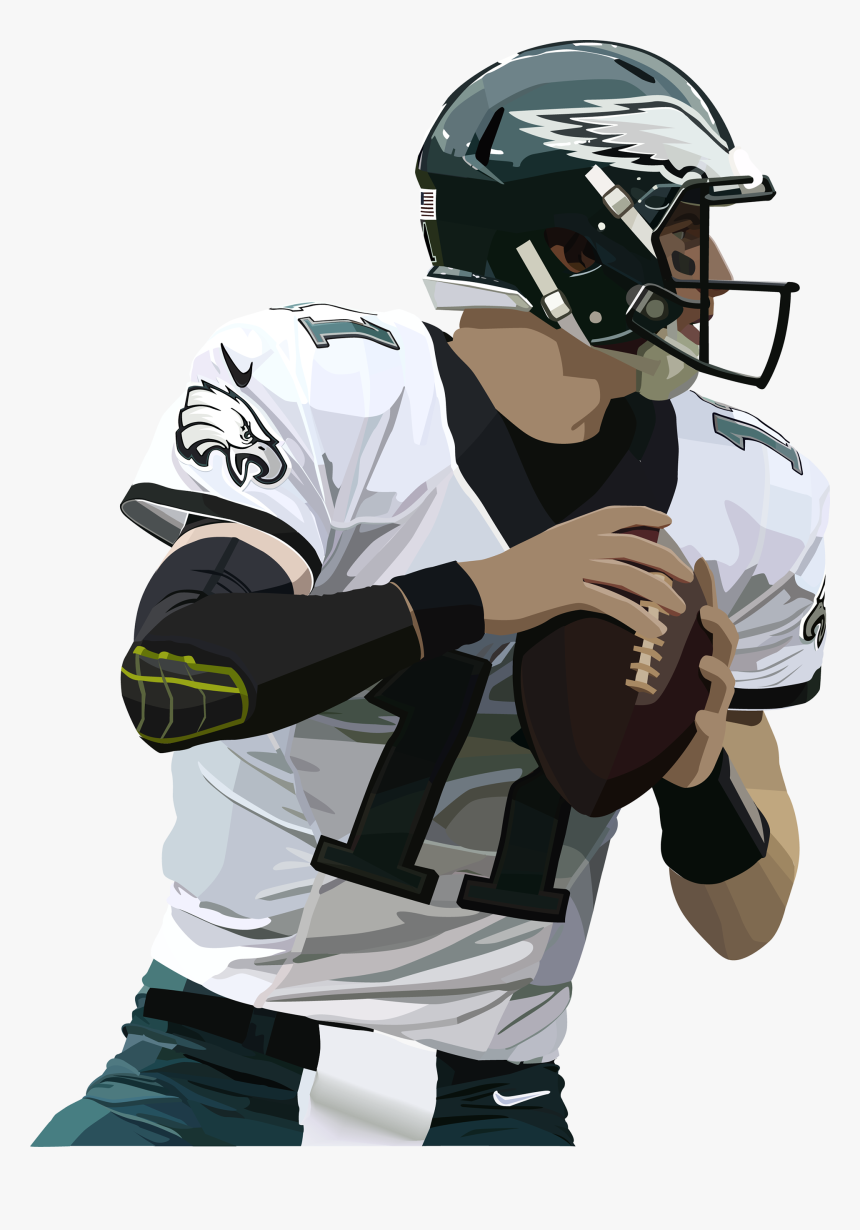 Illustration Of Nfl Player Carson Wentz Of The Philadelphia - Carson Wentz Png, Transparent Png