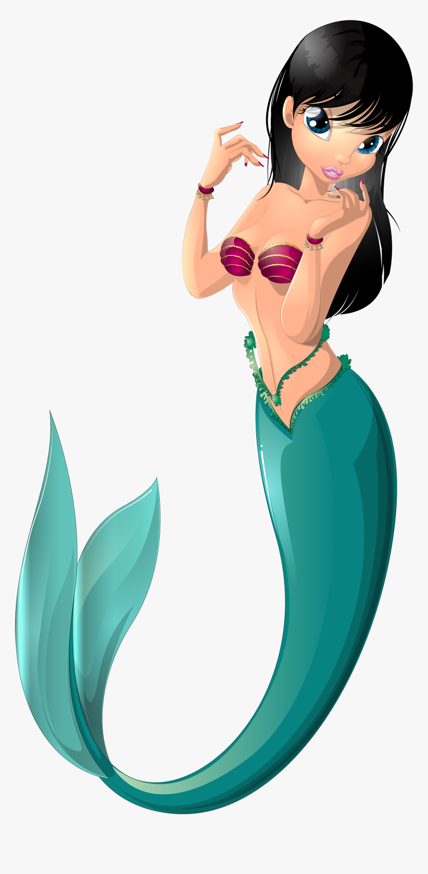 Mermaid Cartoon, HD Png Download