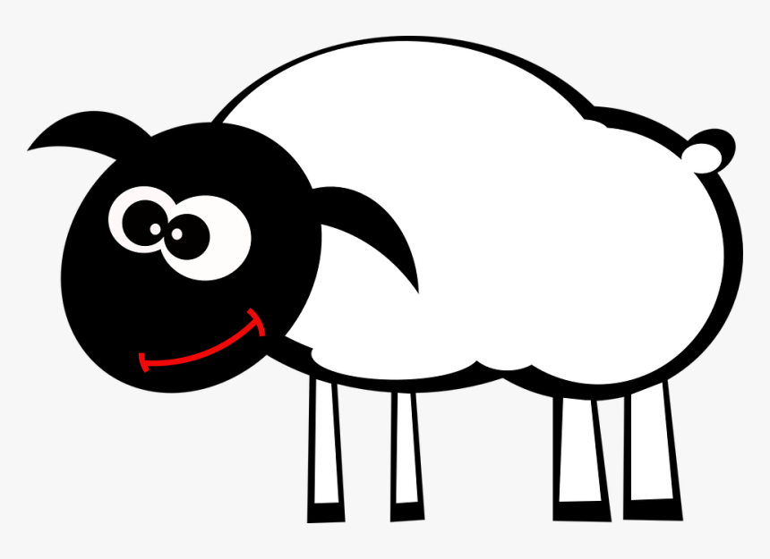 Sheep Eid Al Adha Eid Mubarak Eid Al Fitr Humour - Grazing Cartoon, HD Png Download