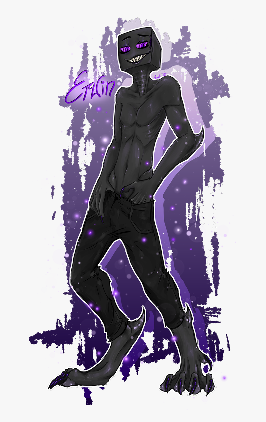 Shirtless Enderman [art By Ava-ria] - Эндермен Арт, HD Png Download