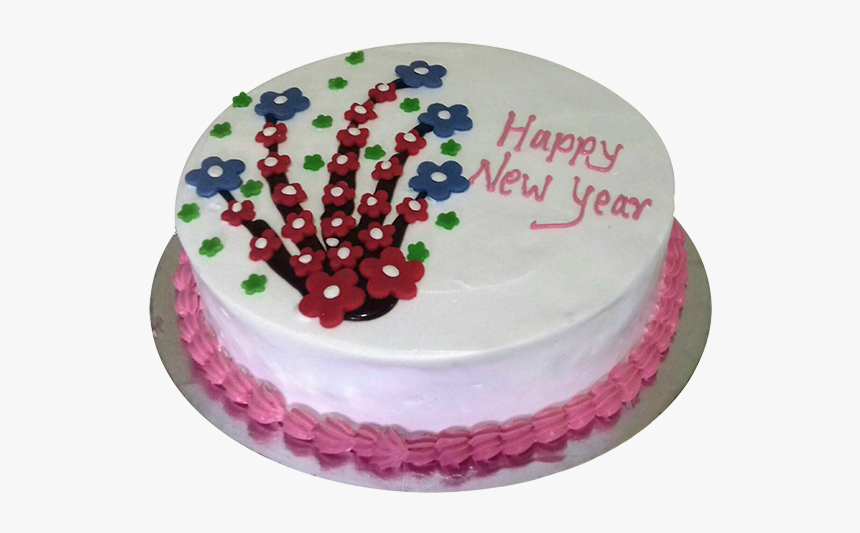 New Year Black Forest Cake - Birthday Cake, HD Png Download