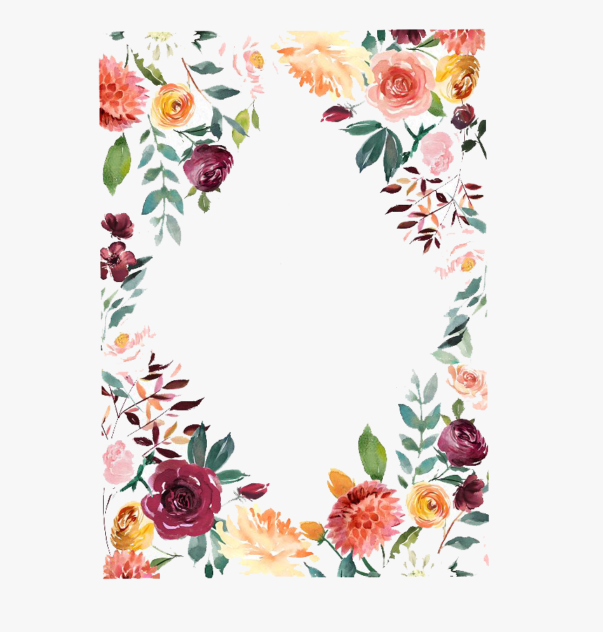 Invitation Clipart Floral - Floral Watercolor Invitations Wedding, HD Png Download