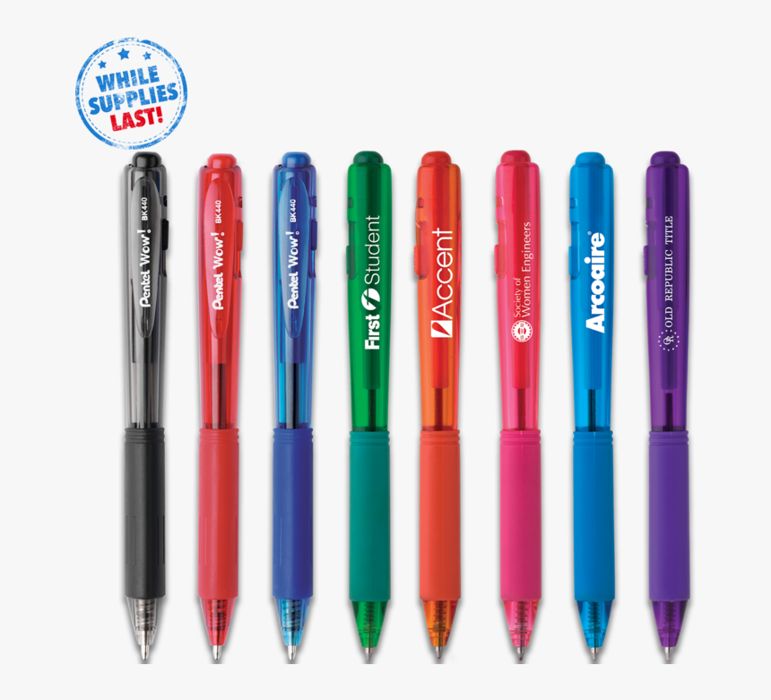 Wow Retractable Ballpoint Pen 

 
 Data Rimg Lazy 
 - Pentel Wow Pens, HD Png Download