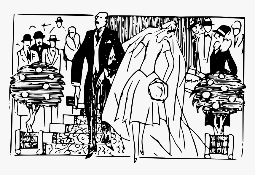 Newly Married - Illustration, HD Png Download