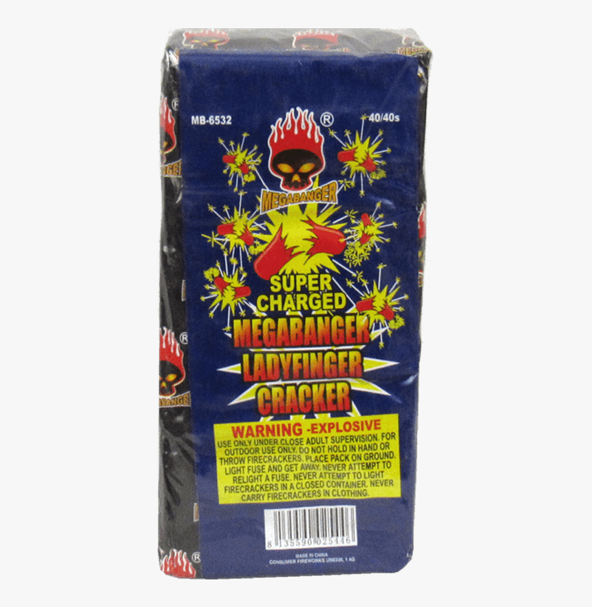 Super Charged Megabanger Ladyfinger Cracker - Superfood, HD Png Download