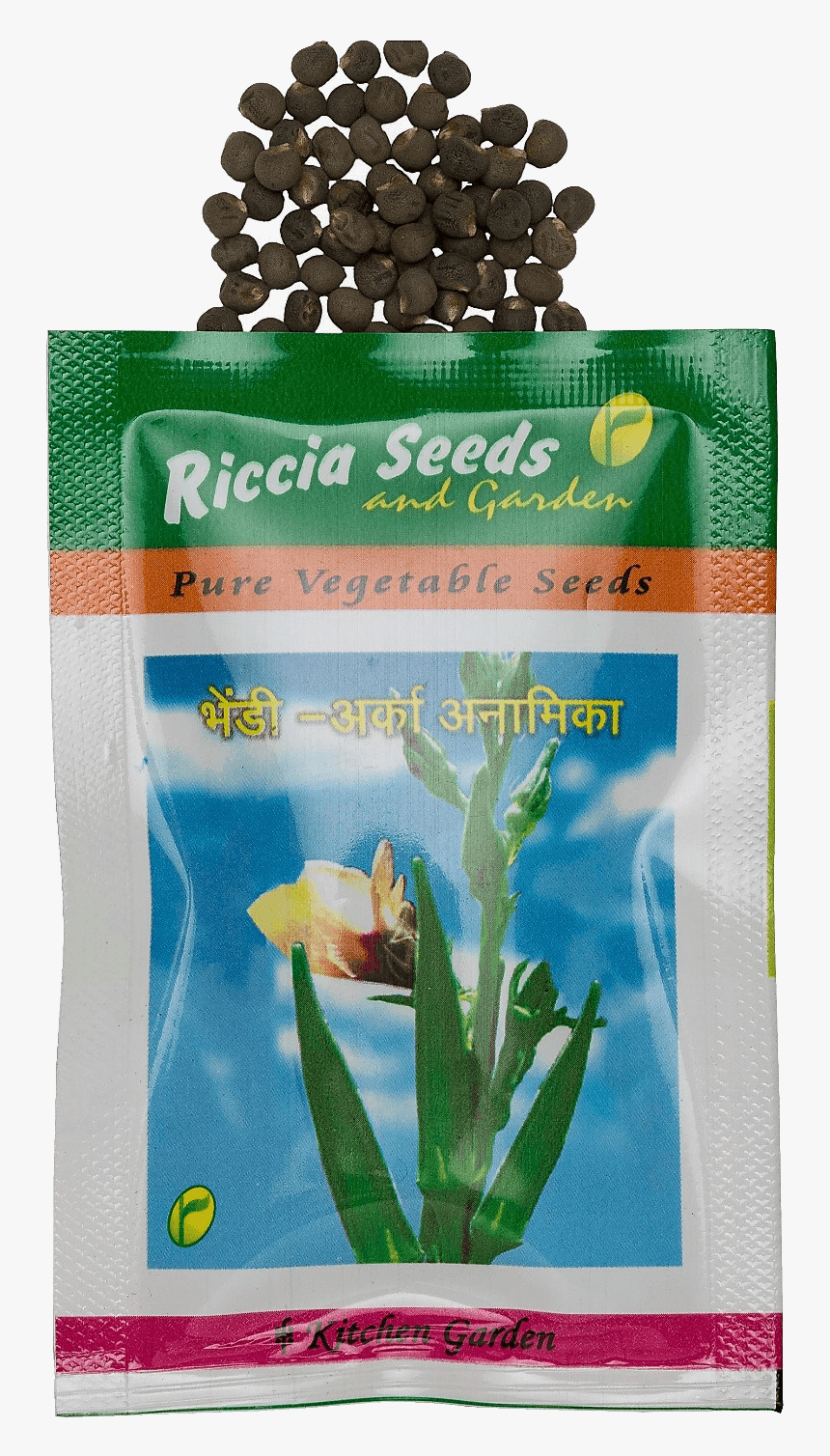 Bhendi Vegetable Seeds Arka Anamika With Seeds - Kelp, HD Png Download