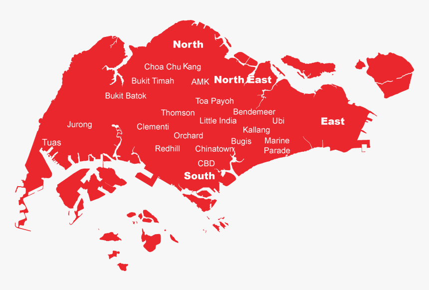 Transparent India Map Clipart - Singapore Map Black, HD Png Download