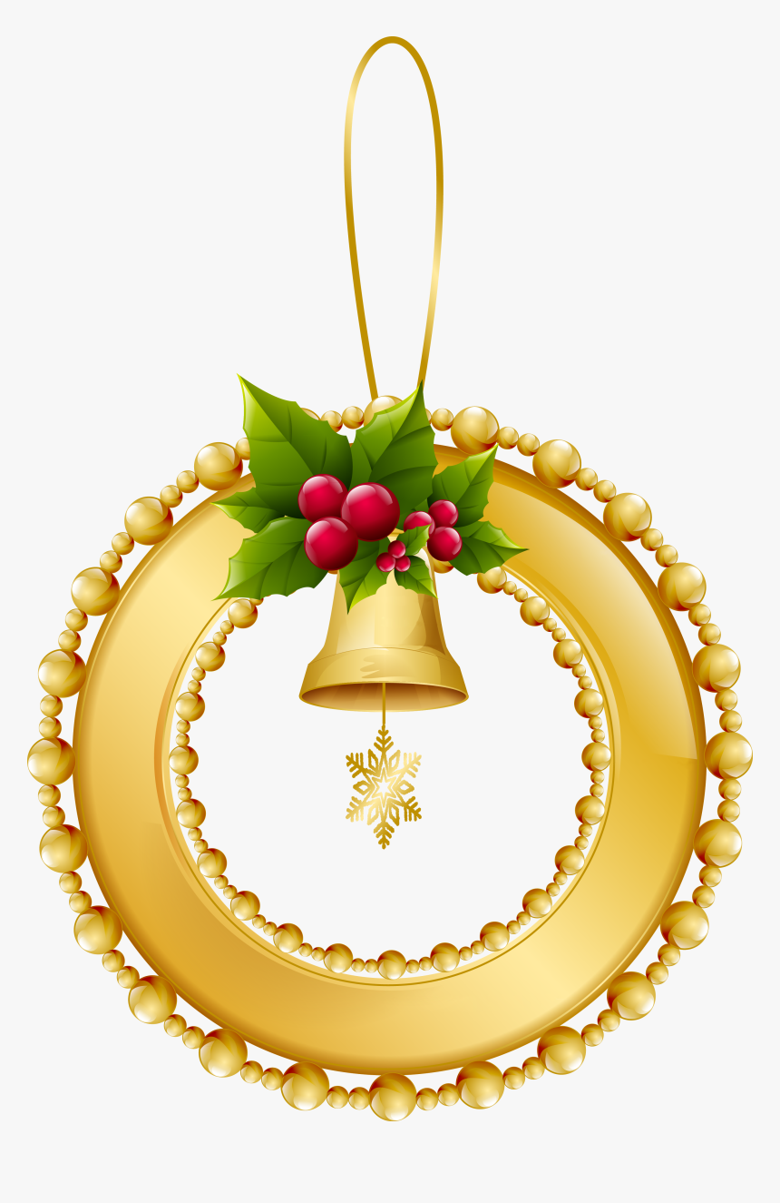 Gold Christmas Balls Png - Yellow Christmas Decorations Clip Art Gold, Transparent Png