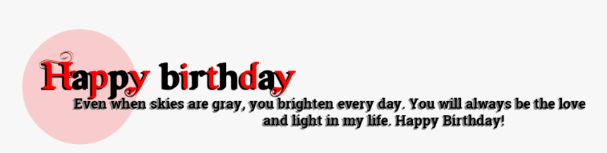 Birthday Png Text - Parallel, Transparent Png