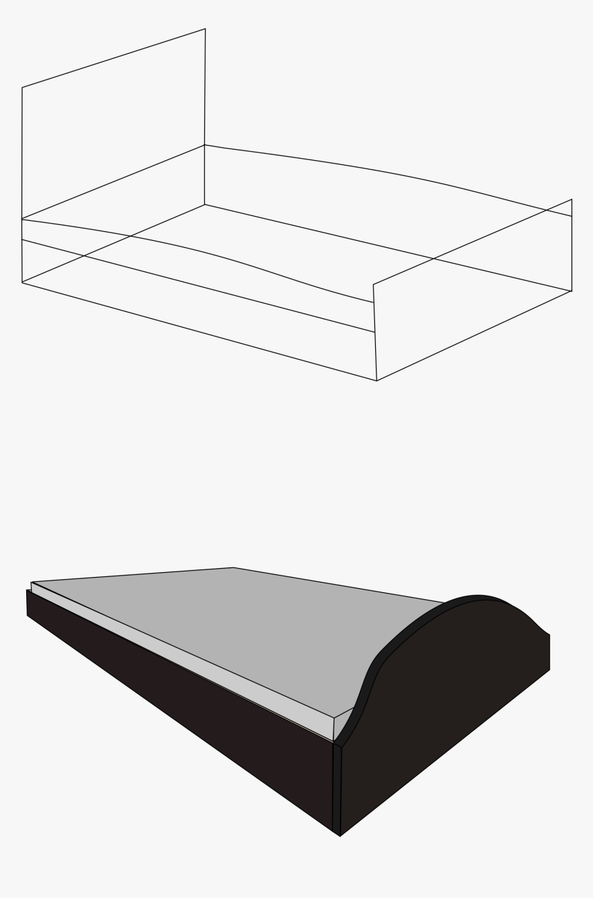 3d Bed, No Background Clip Arts - Bed Frame, HD Png Download