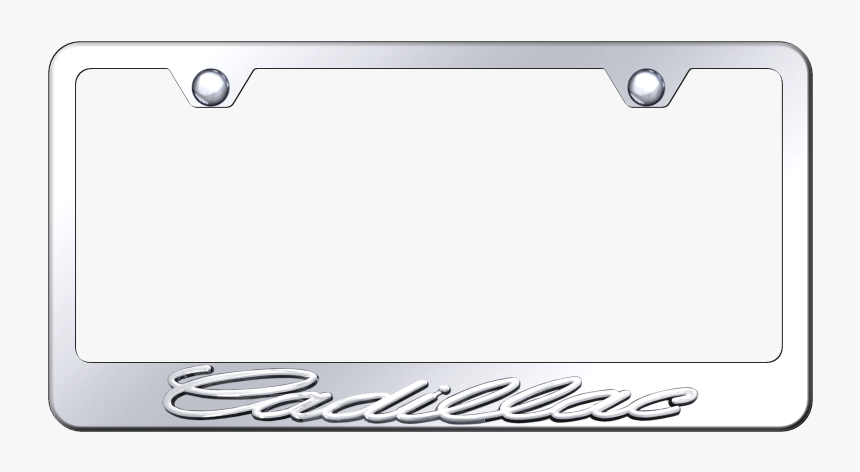 Au Tomotive Gold Cadillac 3d Chrome/chrome Frame Metal - Chevrolet Corvette Elite Automotive Products License, HD Png Download