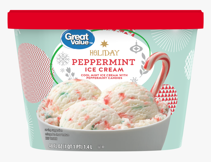 Great Value Peppermint Ice Cream, HD Png Download