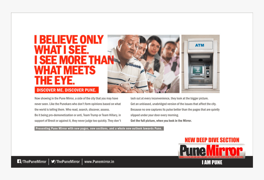 The Re-energized And Revitalized Pune Mirror - Times Of India Vs Hindu, HD Png Download