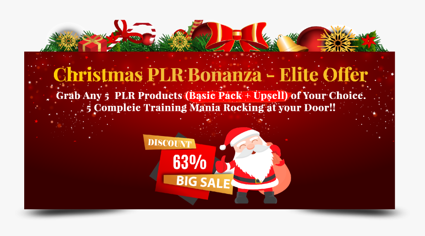 Plr Products Christmas Bonuses, HD Png Download