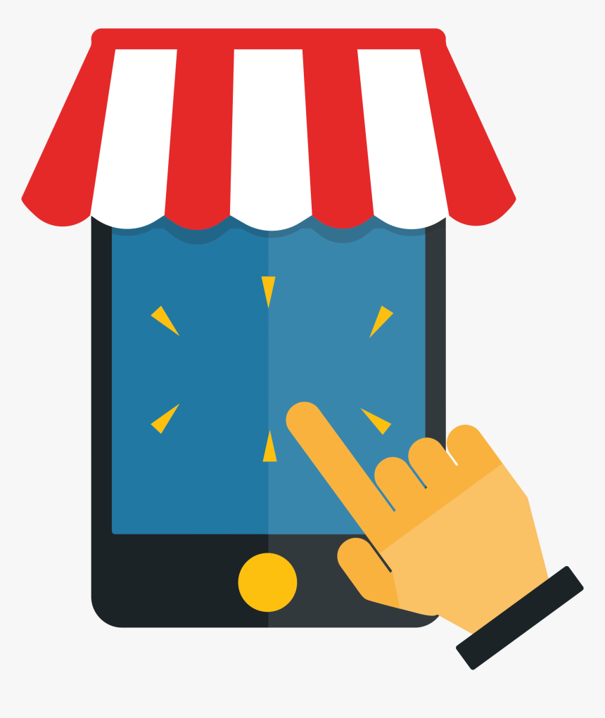Mobile Shopping No Text Clip Arts - Online Shopping Cart Clipart, HD Png Download