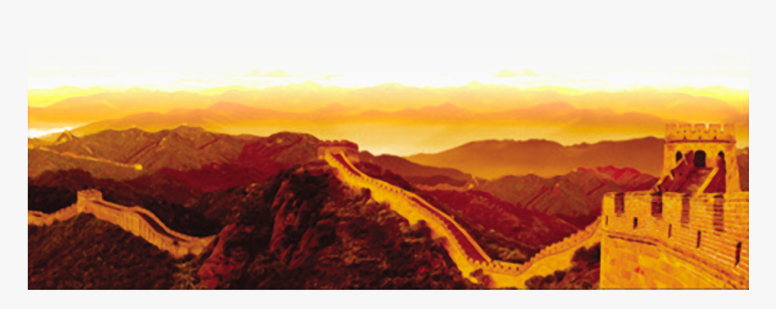 This Graphics Is Great Wall Sunset, Golden Hd, Beautiful - Summit, HD Png Download