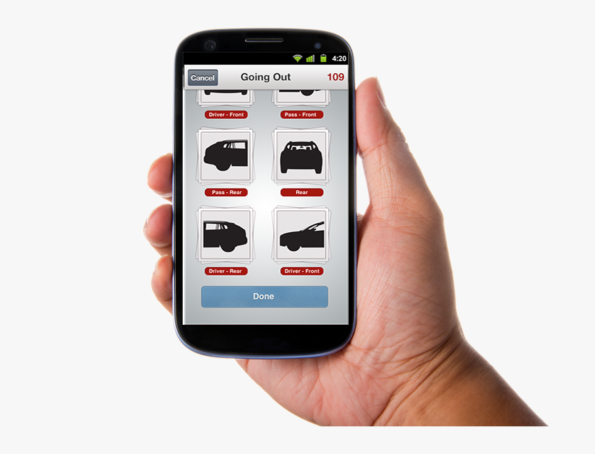 Phone In Hand - Car Damages Scanning App, HD Png Download