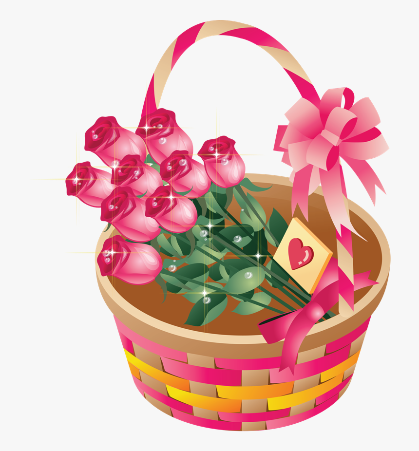 Transparent Wine Basket Clipart - Flower Clipart Transparent Background, HD Png Download