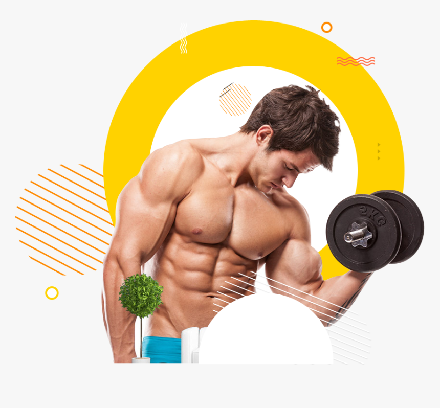 Dumbbell Clipart Male Fitness - Bodybuilding Png, Transparent Png