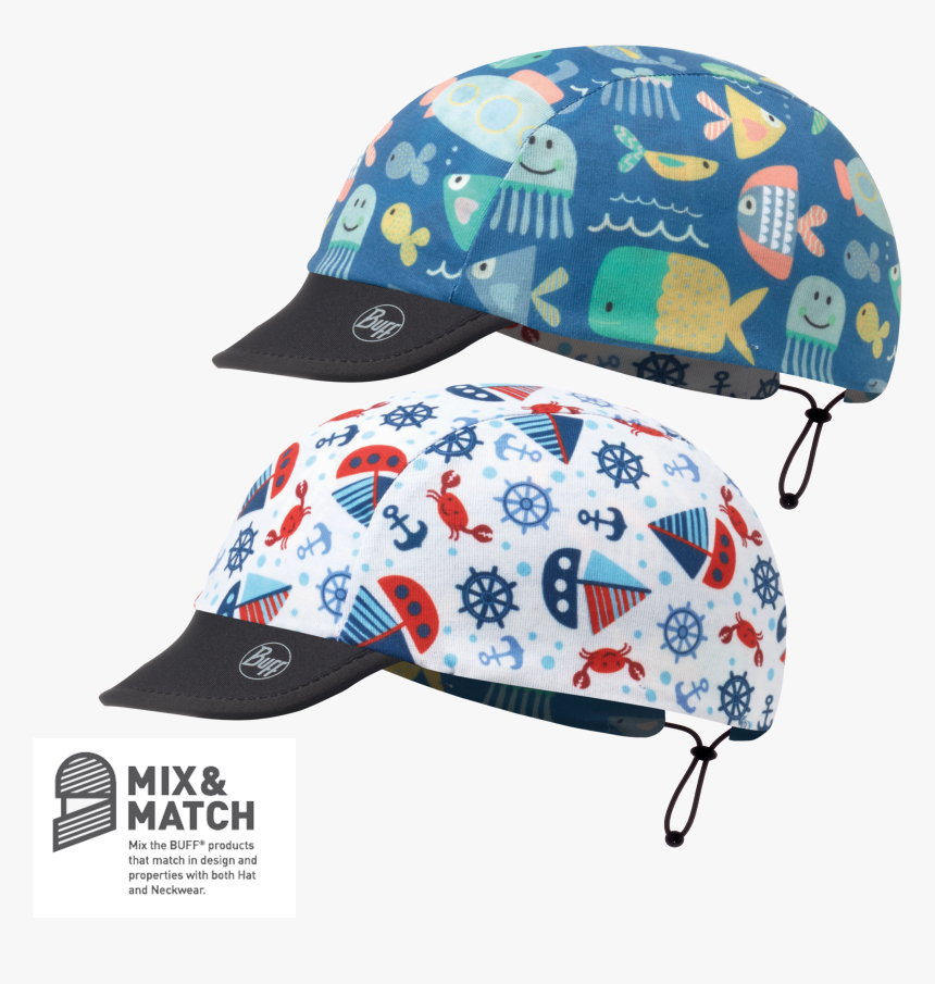 Baby Cap Buff Ocean Blue White, HD Png Download