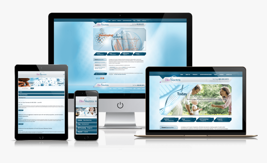 Responsive Wordpress Website Design, HD Png Download