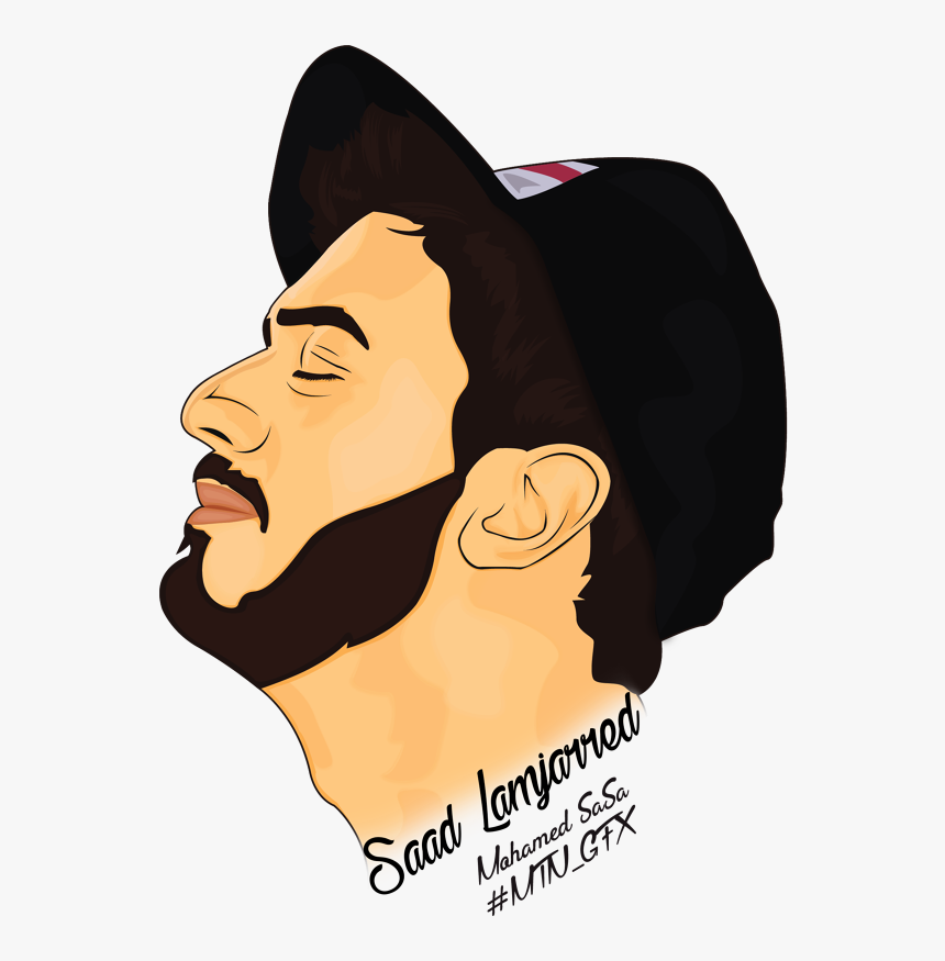 Saad Lamjarred Vector Art - Cartoon, HD Png Download