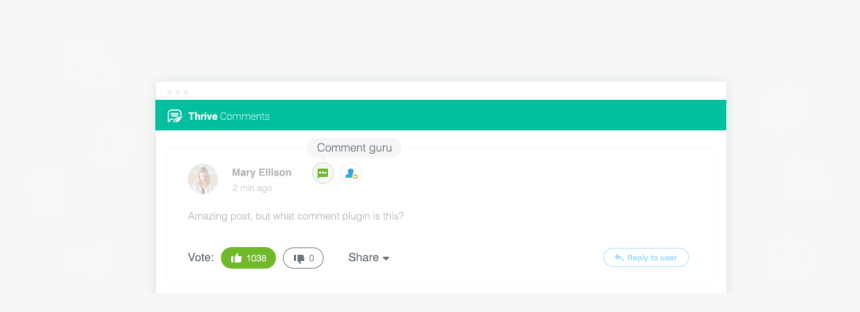 Thrive Comments Demo, HD Png Download