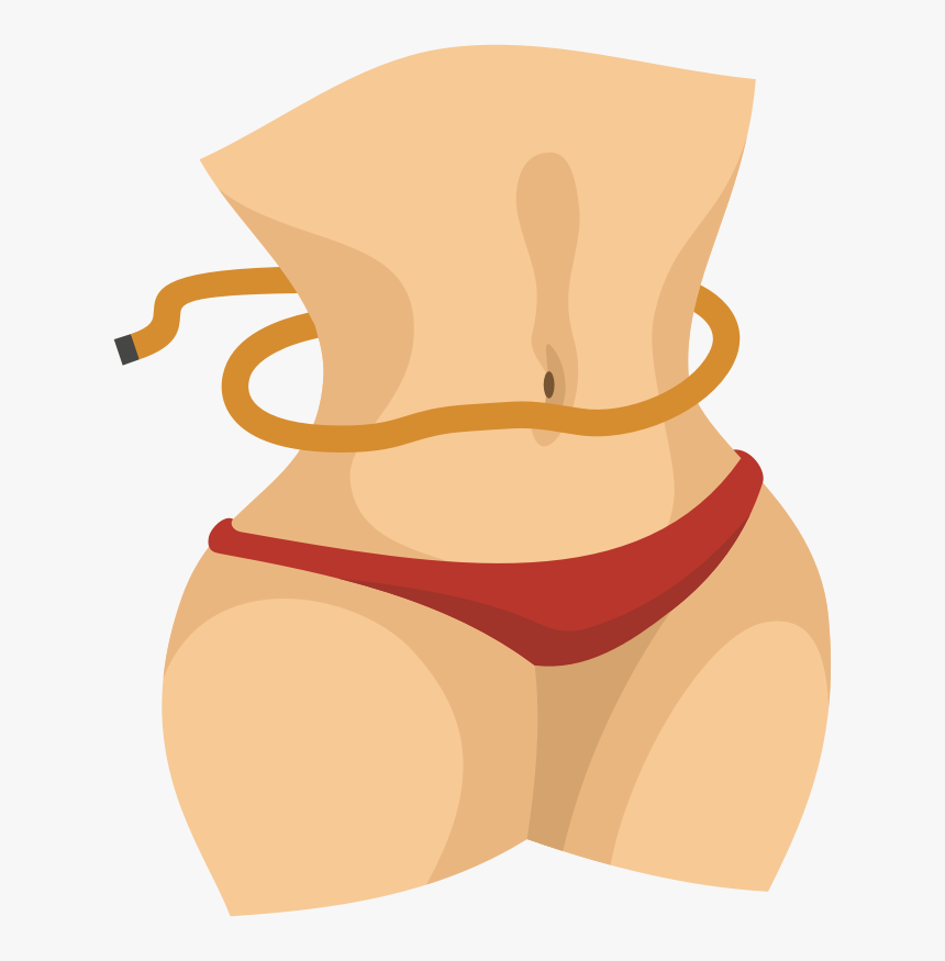 Slim Waist - Slim Waist Drawing, HD Png Download