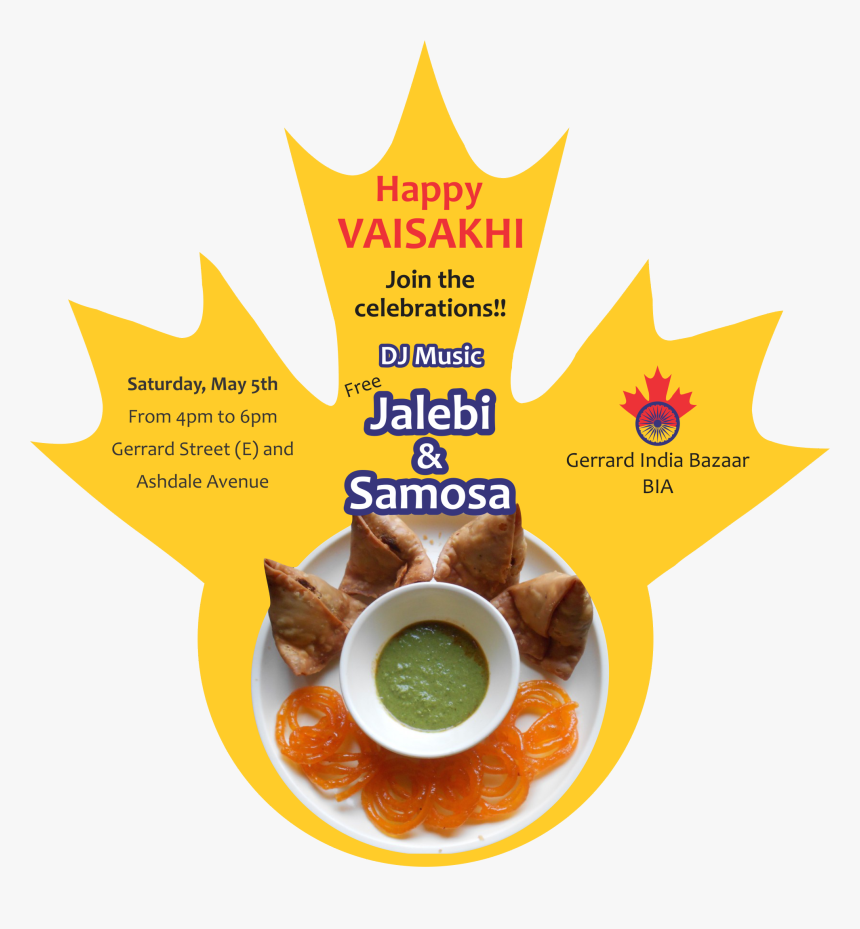 Transparent Samosa Png - Maple Leaf Black And White, Png Download