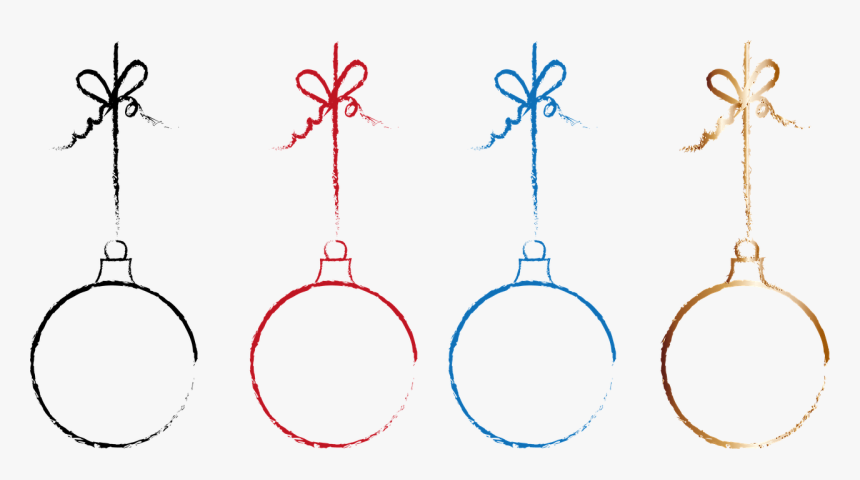 Bolas De Navidad Png Lineas, Transparent Png
