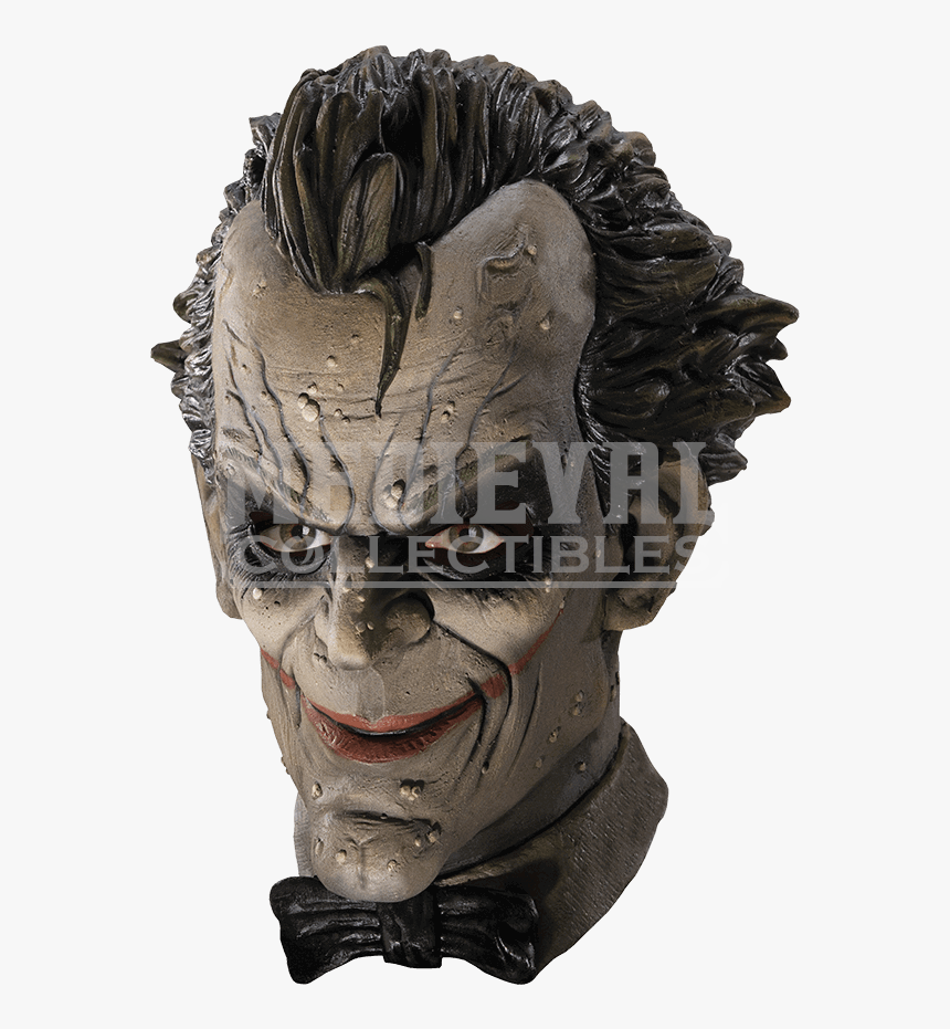 Arkham Joker Deluxe Vinyl Mask - Joker Latex Mask, HD Png Download