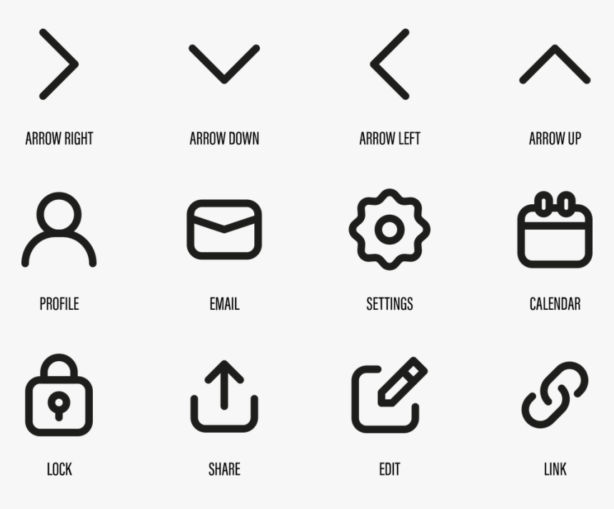 Icons, Web, Symbols, Communication, Digital, Graphic - Chinese Character Clipart Black And White, HD Png Download