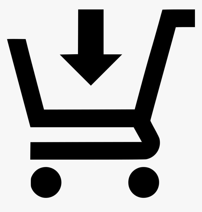 Cart Arrow Down - Cart Arrow Down Icon, HD Png Download
