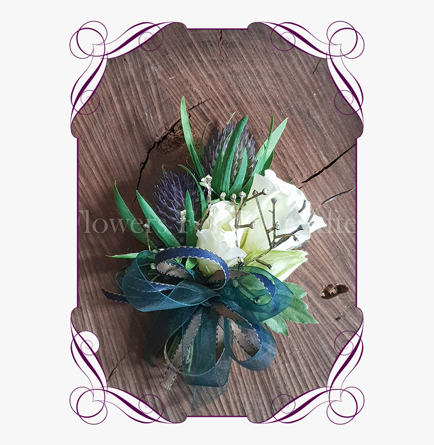 Ladies Silk Artificial Pinned Or Wrist Corsage With - Flowers For Ever After, HD Png Download