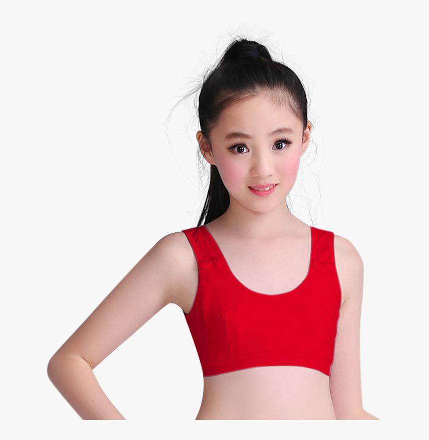 The Life Of The Big Child Red Bra Set Student Girl - Girl, HD Png Download