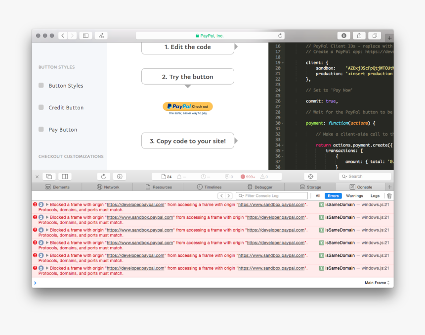 Js Causing Blocked Iframe Error - Computer Program, HD Png Download