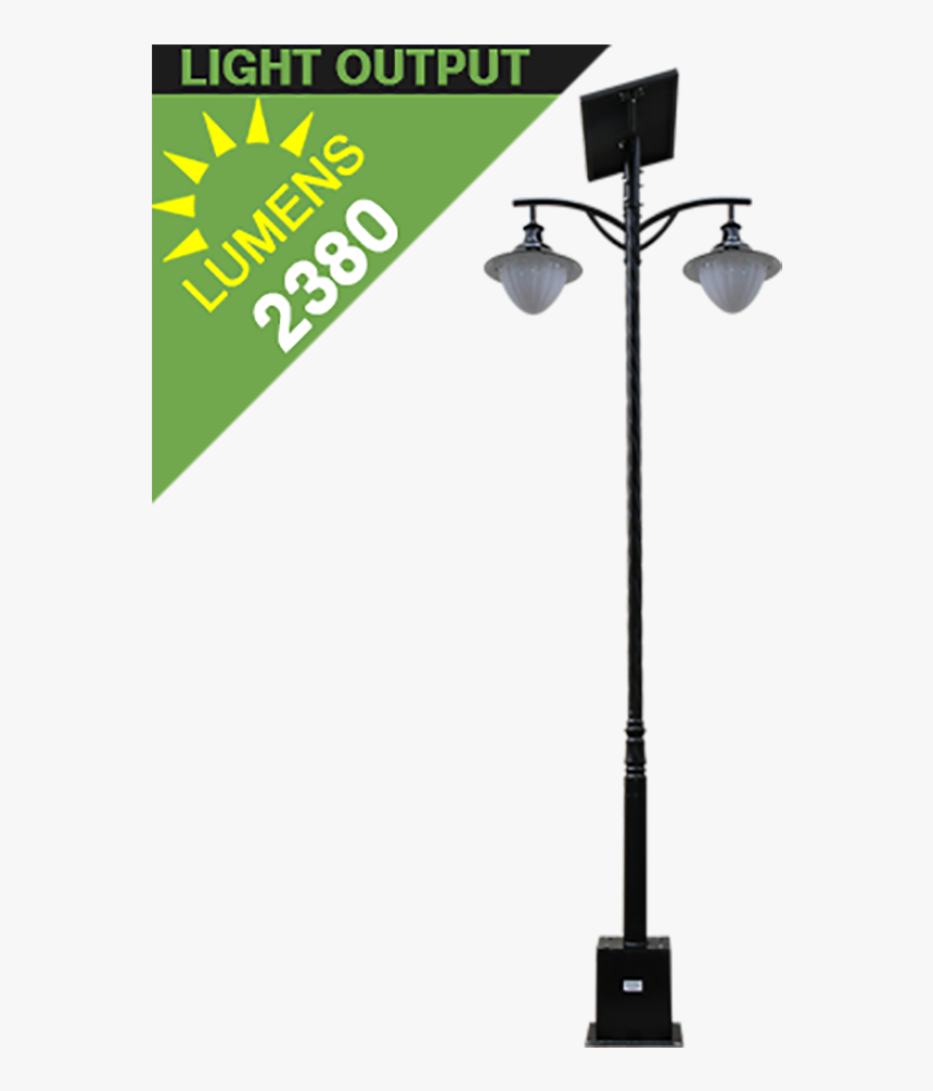 Sl22 Solar Street Light 10w To 30w - Park Light Double, HD Png Download