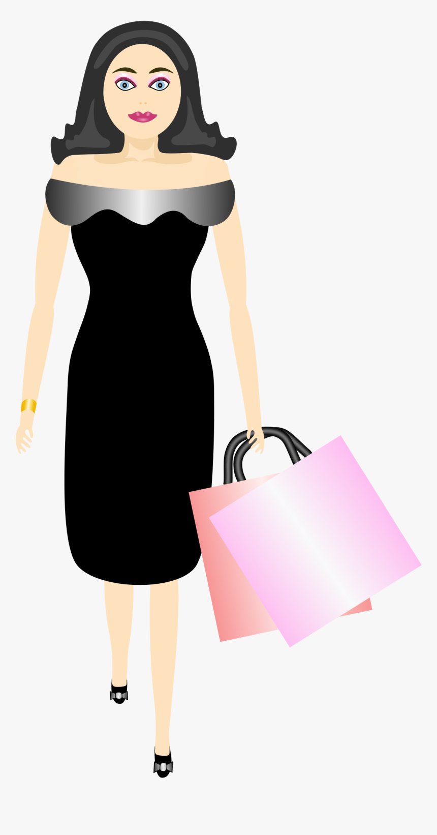 Shopping Clipart Model - Clip Art, HD Png Download