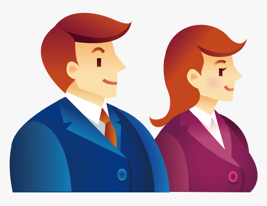 Clip Art Business And - Png Business Man And Women, Transparent Png
