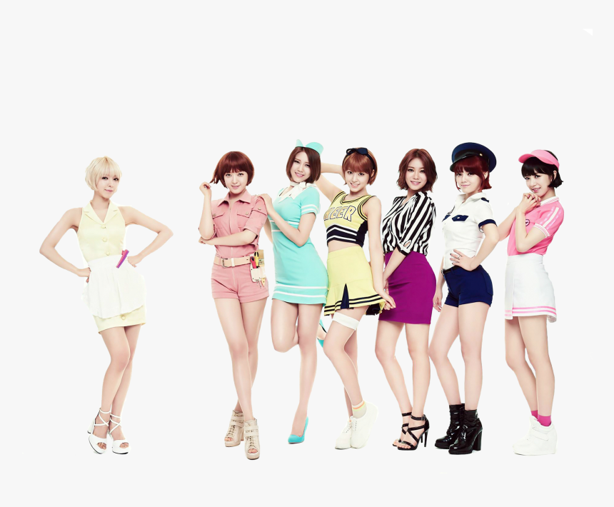 Aoa Girl Group Png Clipart - Aoa Short Hair Album, Transparent Png