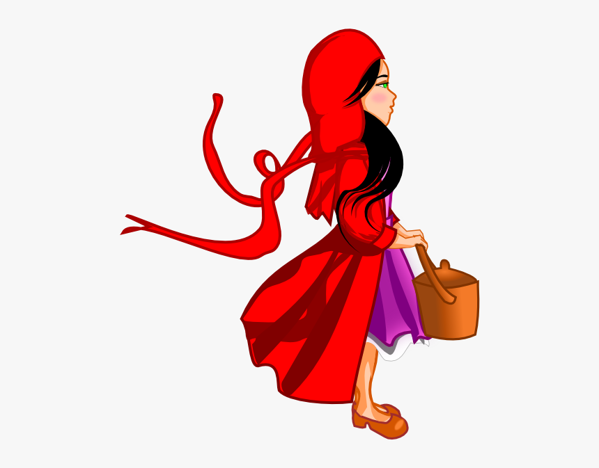 Red Hat Girl 555px - Little Red Riding Hood Gif Png, Transparent Png