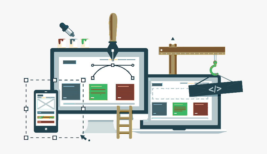 E Commerce Companies - Creative Web Design Banner, HD Png Download