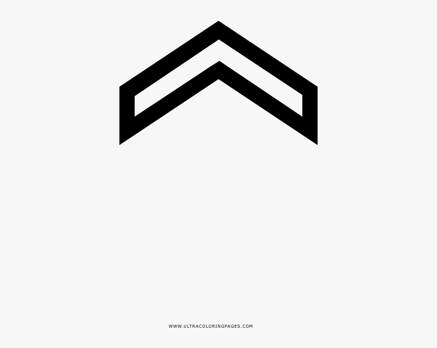 Arrow Top Coloring Page - Sign, HD Png Download