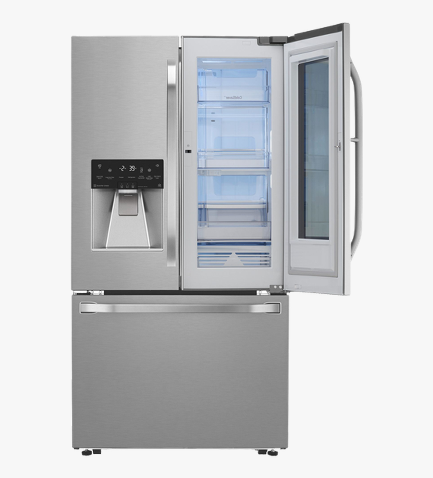 French Door Refrigerator Lsfxc2496s 36in Wi Fi Counter - Refrigerator, HD Png Download