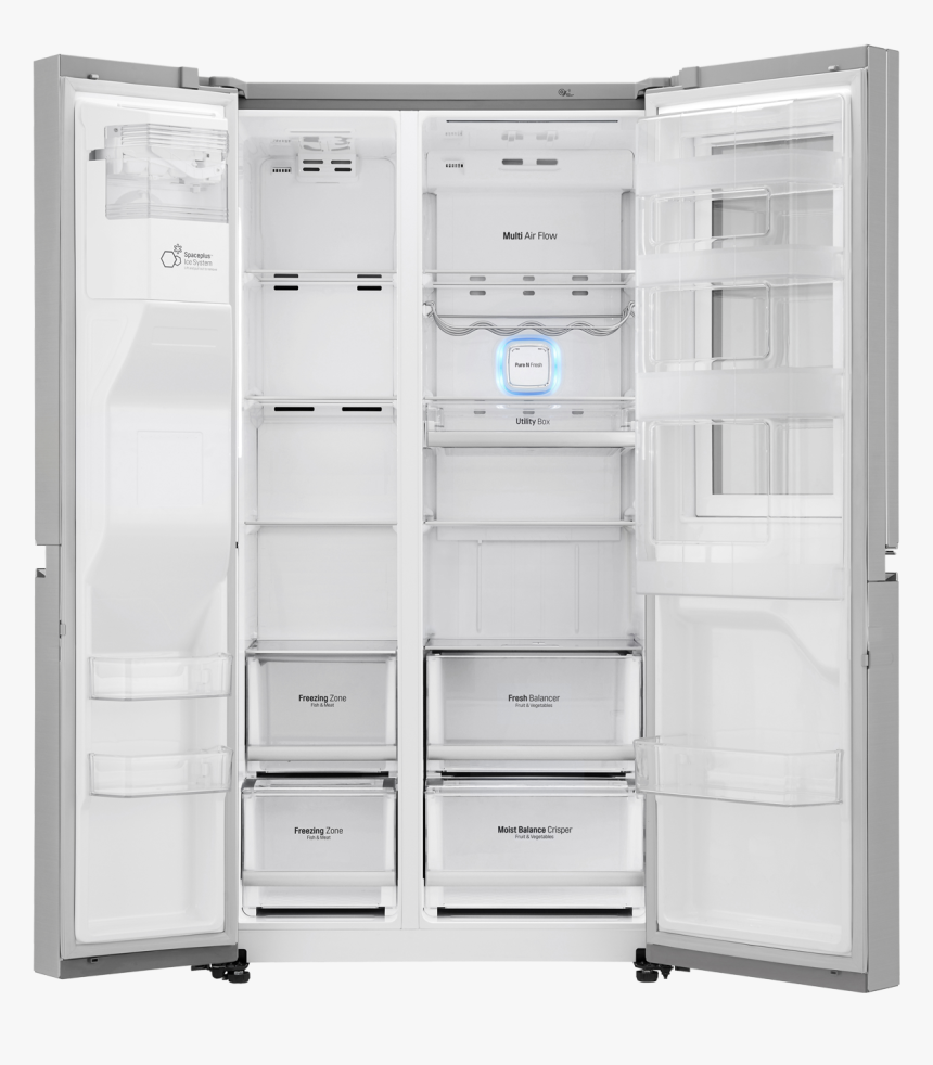 Lg American Style Fridge Freezer Gsx960nsvz Instaview - Lg Gsx 961 Neaz, HD Png Download