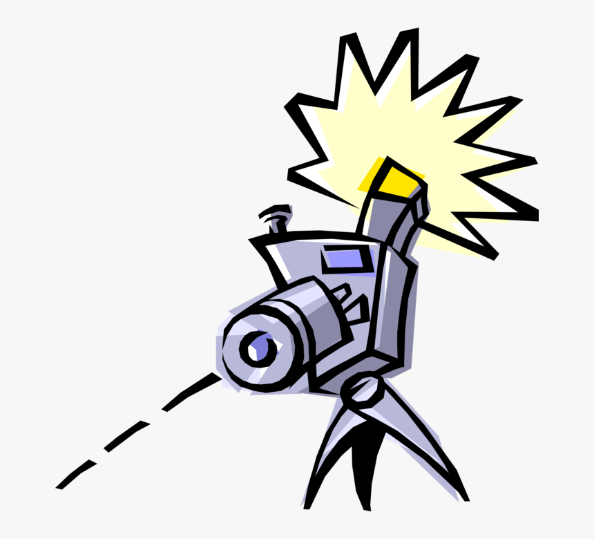 Vector Illustration Of Photography Digital Slr 35mm - Cartoon, HD Png Download