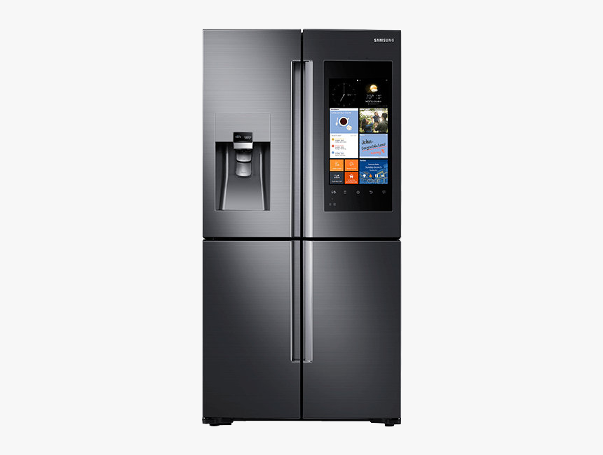 4 Door Refrigerator With Tv, HD Png Download