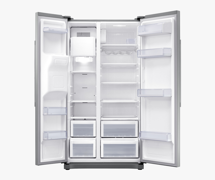 Samsung American Fridge Freezer Inside, HD Png Download