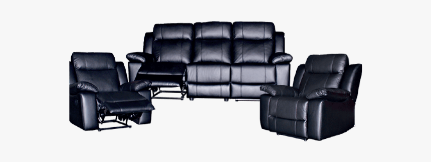 Atlas Leather Recliner Sofa Set - Recliner, HD Png Download